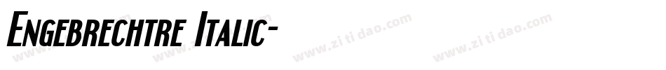 Engebrechtre Italic字体转换